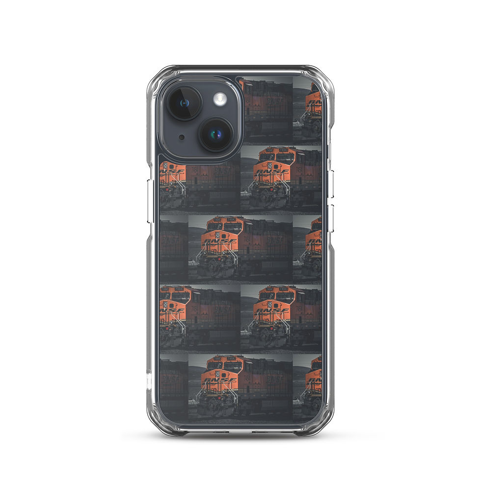 Thumbnail: Clear Case for iPhone® Santa Fe Train moody vibe