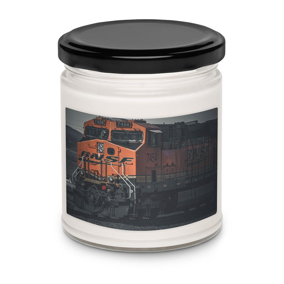 Thumbnail: Scented soy candle Santa Fe Train moody vibe