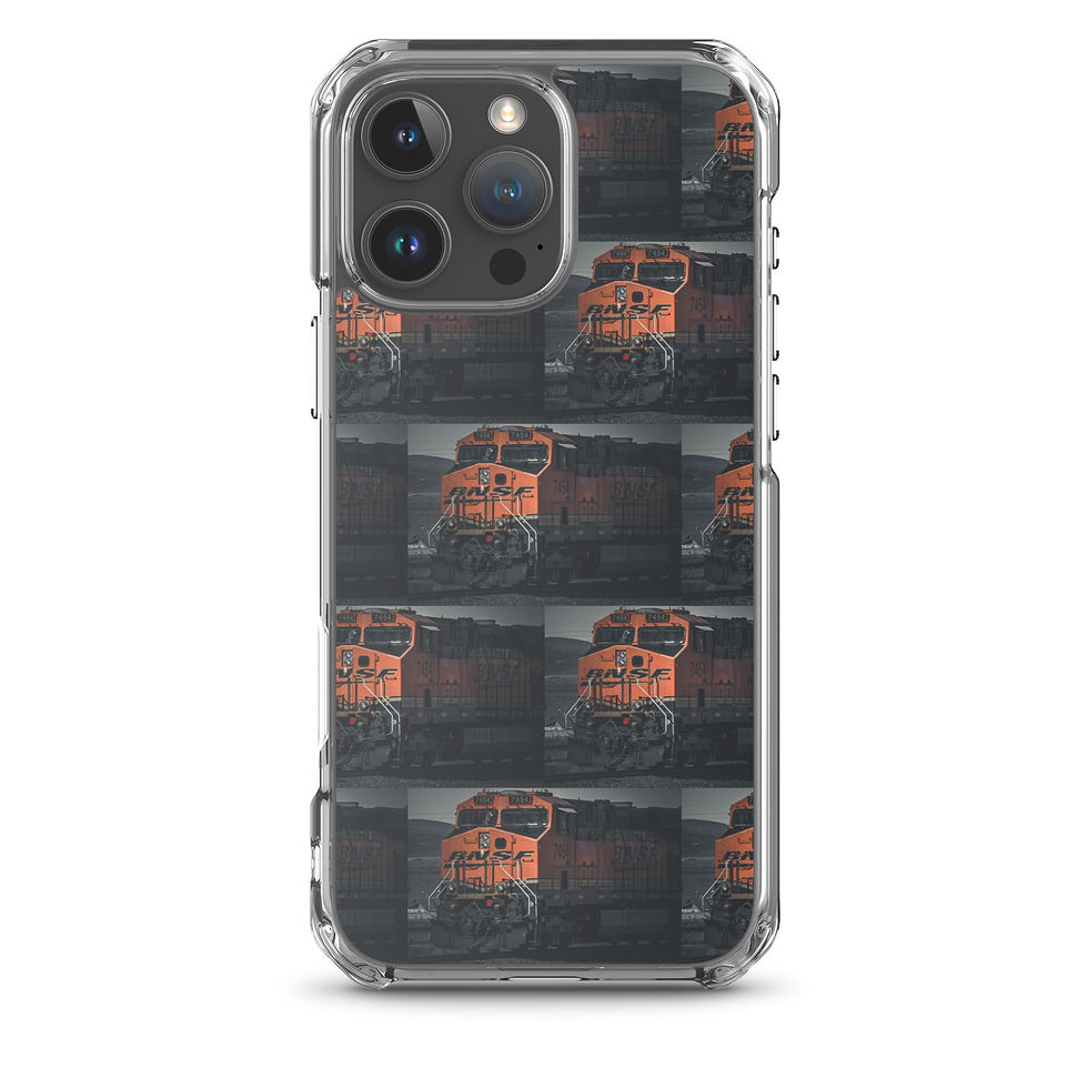 Thumbnail: Clear Case for iPhone® Santa Fe Train moody vibe