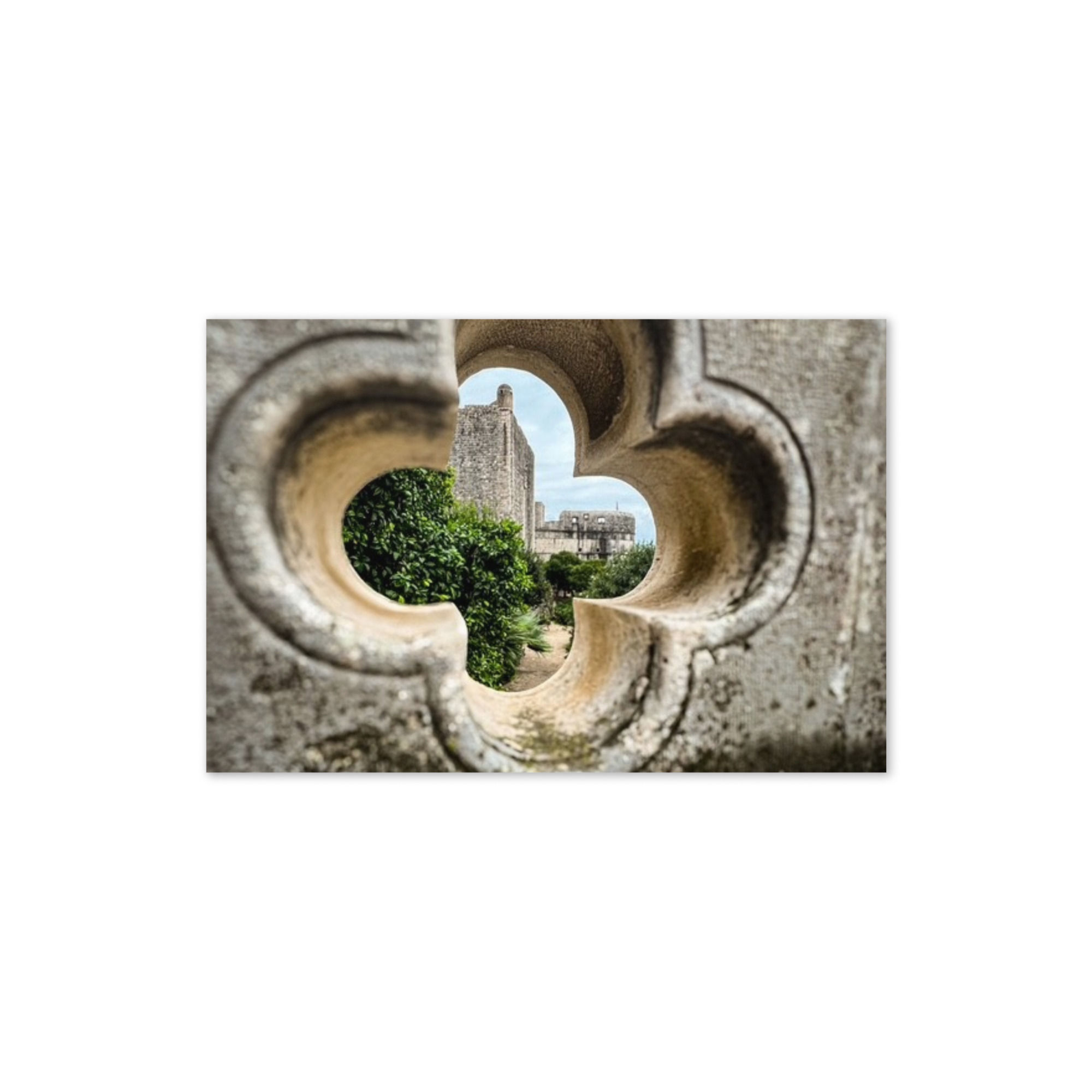 A peekaboo view in Dubrovnik, Croatia