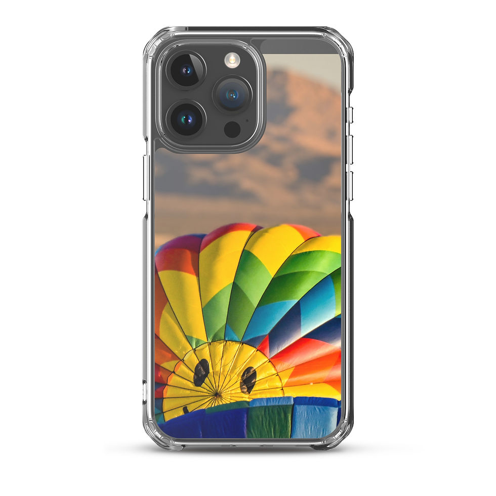 Thumbnail: Clear Case for iPhone® Smiling hot air balloon