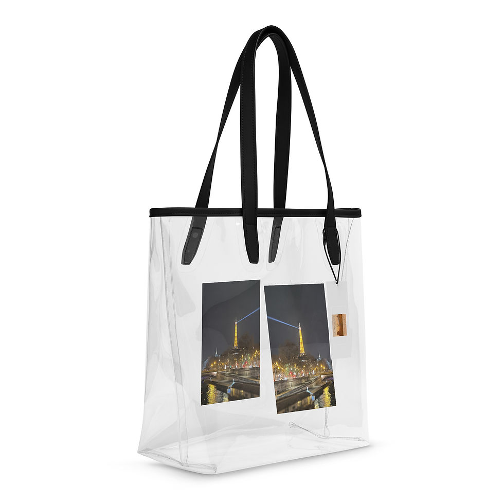 Thumbnail: Clear tote bag Eiffel Rower from the Seine Paris France