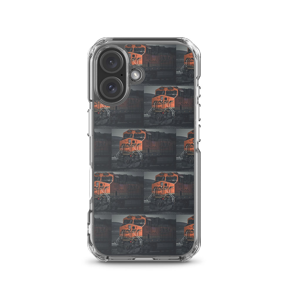 Thumbnail: Clear Case for iPhone® Santa Fe Train moody vibe