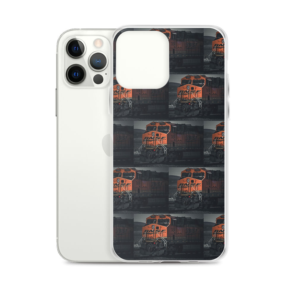 Thumbnail: Clear Case for iPhone® Santa Fe Train moody vibe