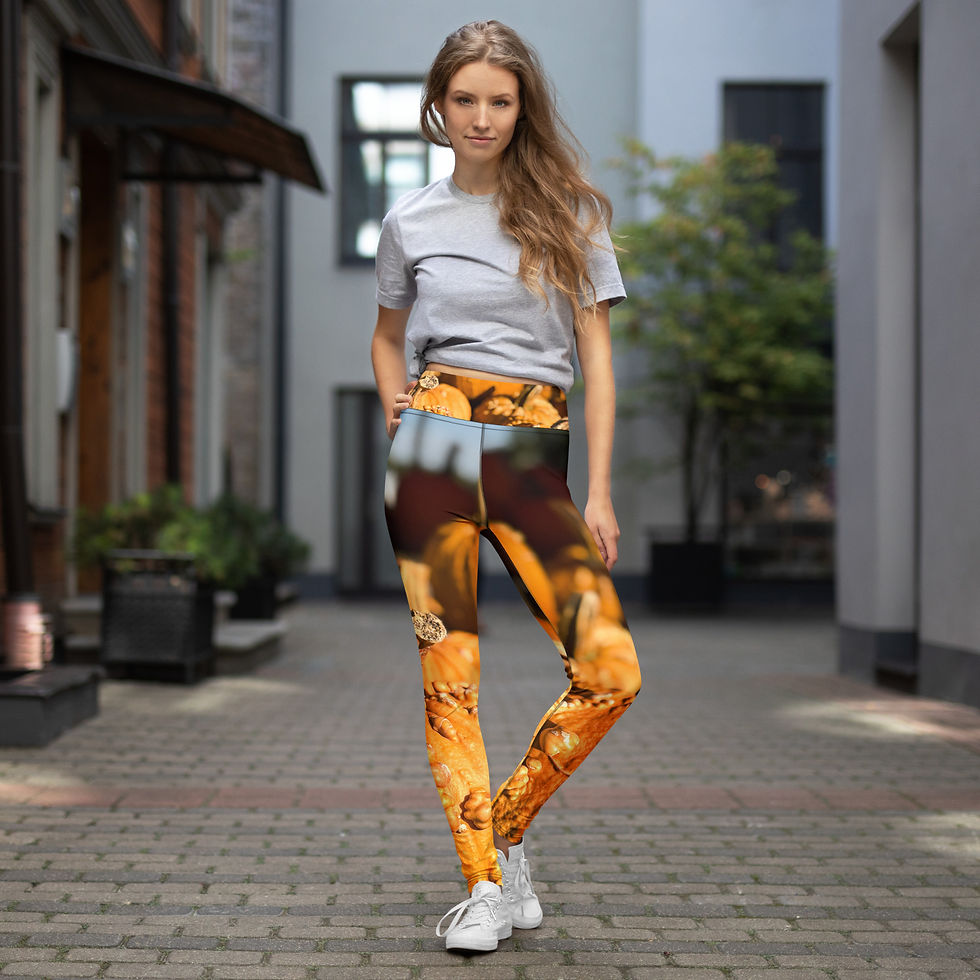 Yoga Leggings Pumpkin Bump-kin