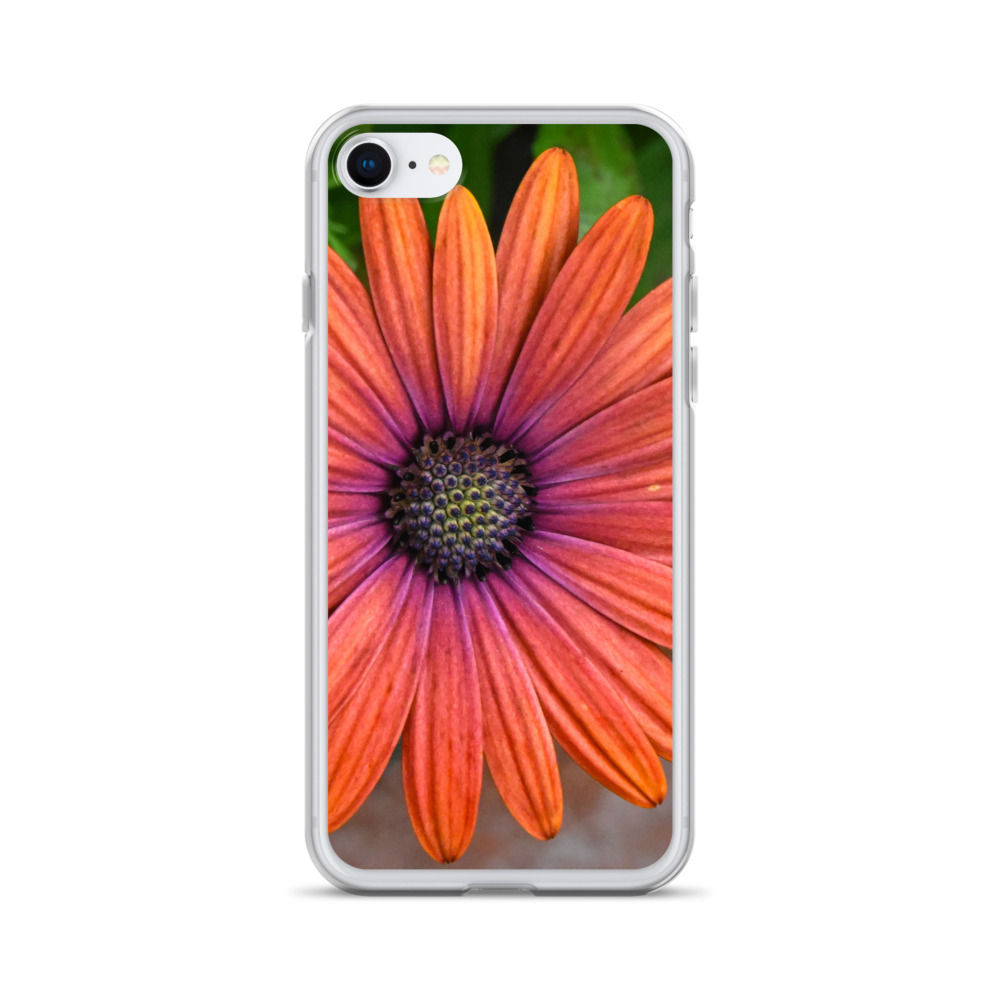 Clear Case for iPhone® Orange flower