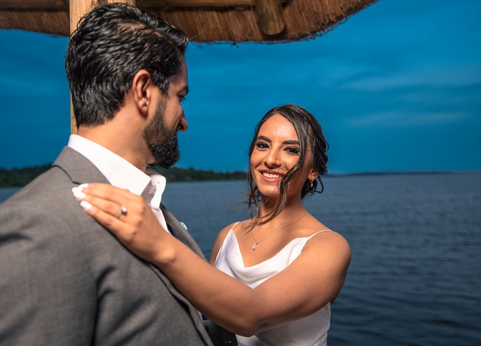 A photo from our beautiful engagement shoot, by the Lake Victoria in Kampala, Uganda.