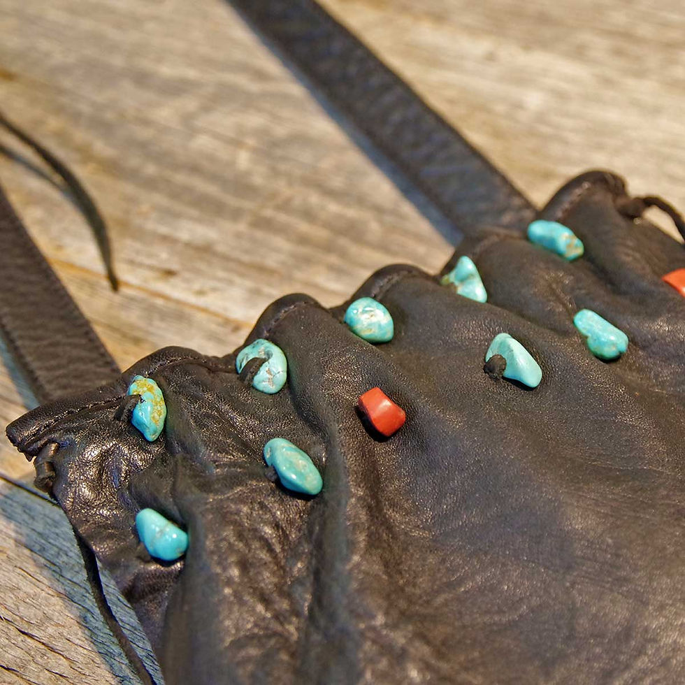 サムネイル： Turquoise Beads Shoulder Bag