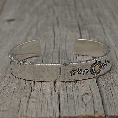 Sun & Moon Rough Edge Bangle | 工房あるじゃん