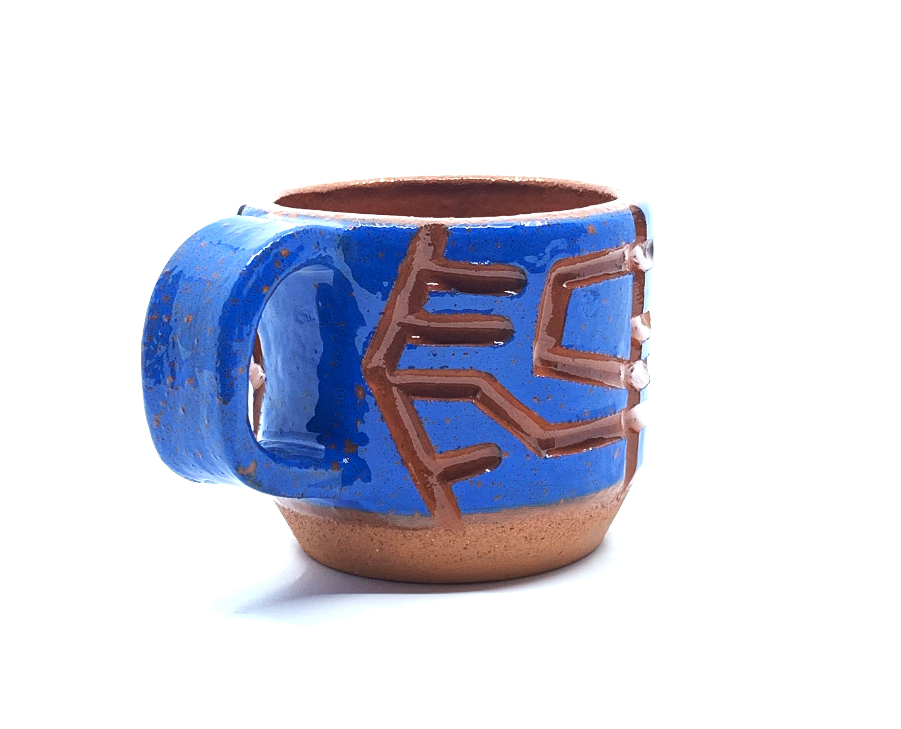 Blue Maze Mini Mug