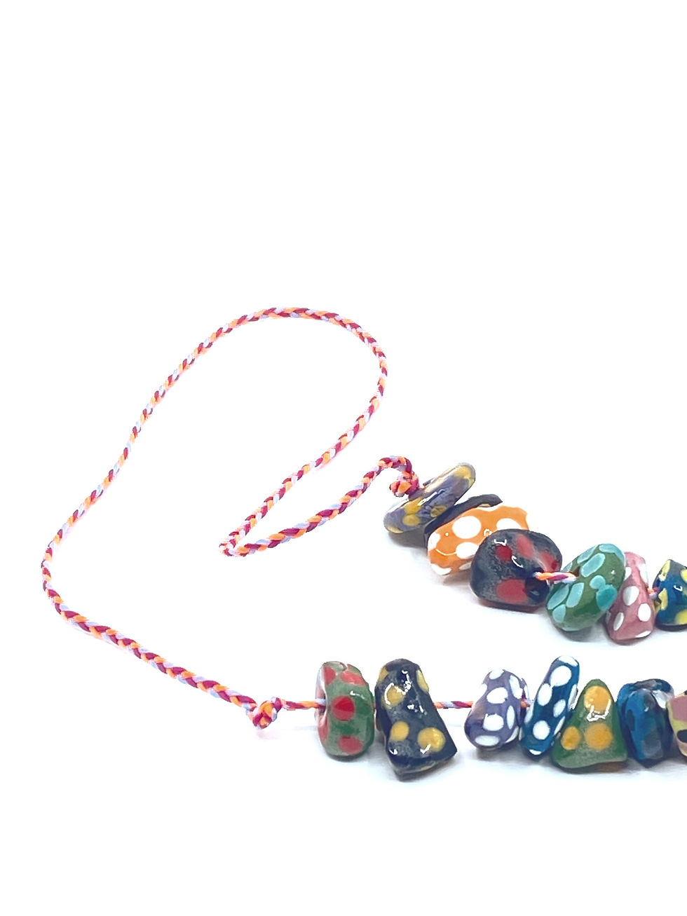 Thumbnail: Pink & Orange Glass Chain