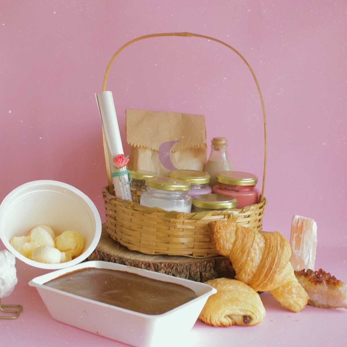 Arranged Food and Objects