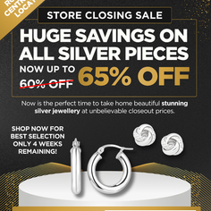 Up to 65% Off Silver Jewellery at Rochells Central City. Only 4 Weeks Left!