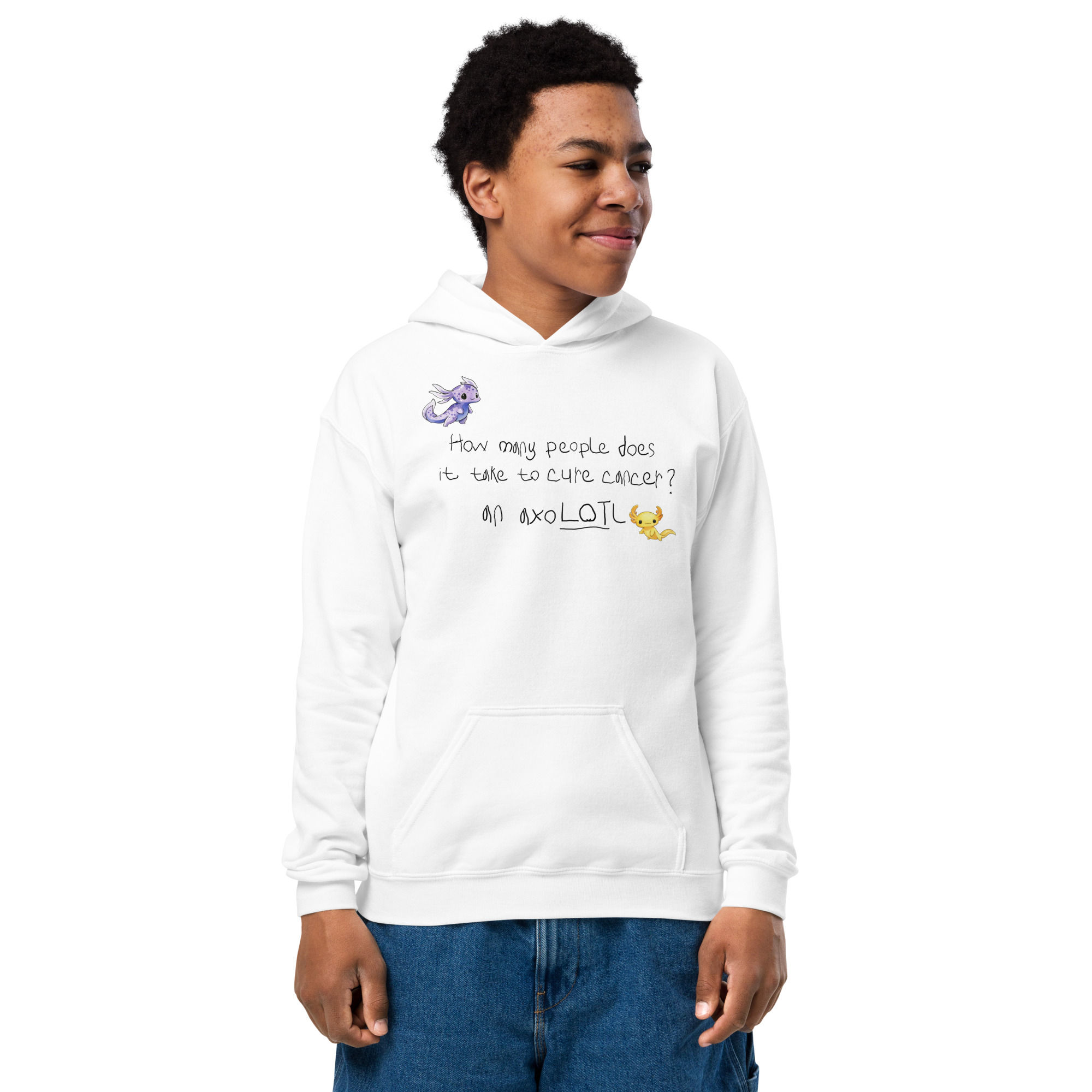 Youth  hoodie | Axolotl