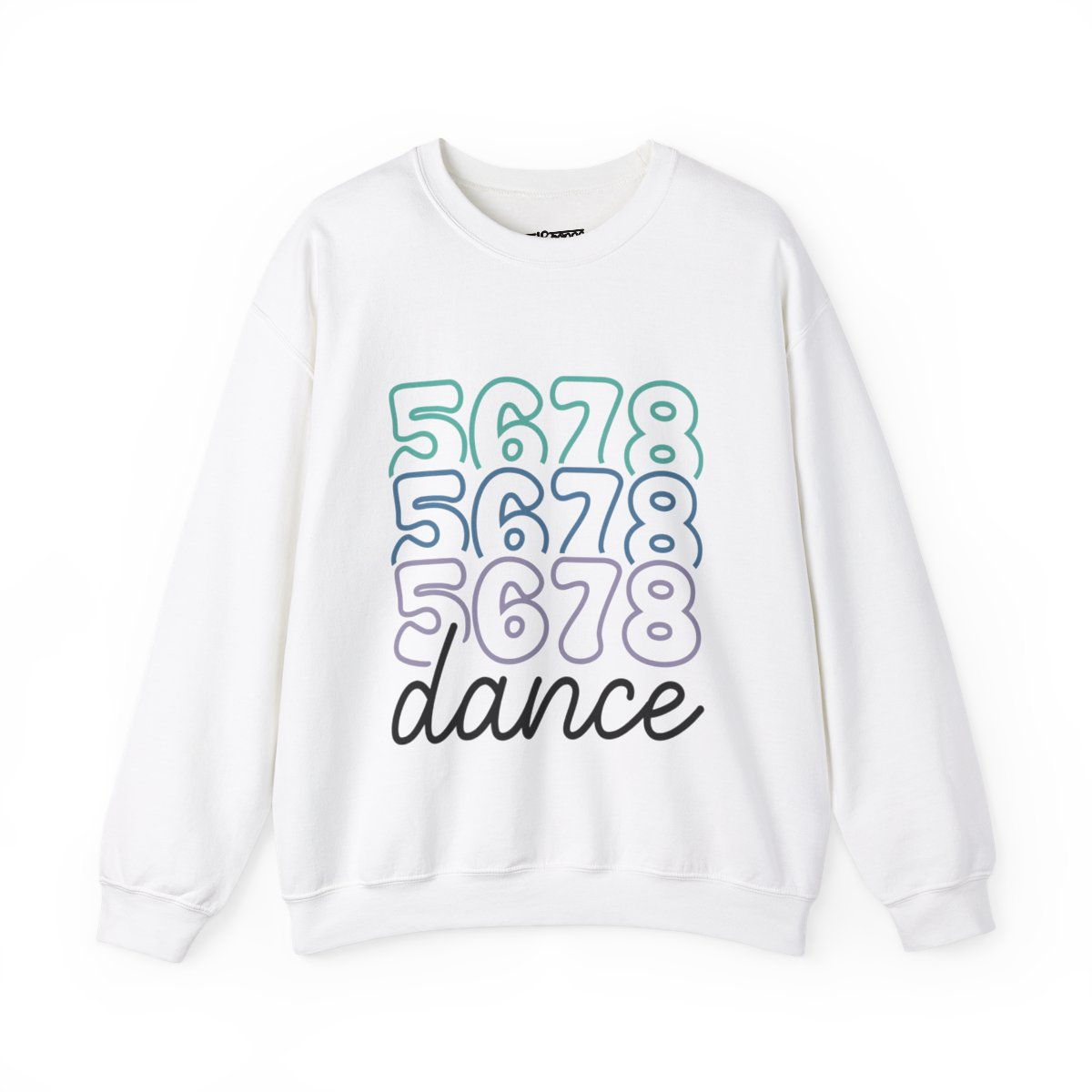 5678 Dance Adult Crewneck Sweatshirt Blue