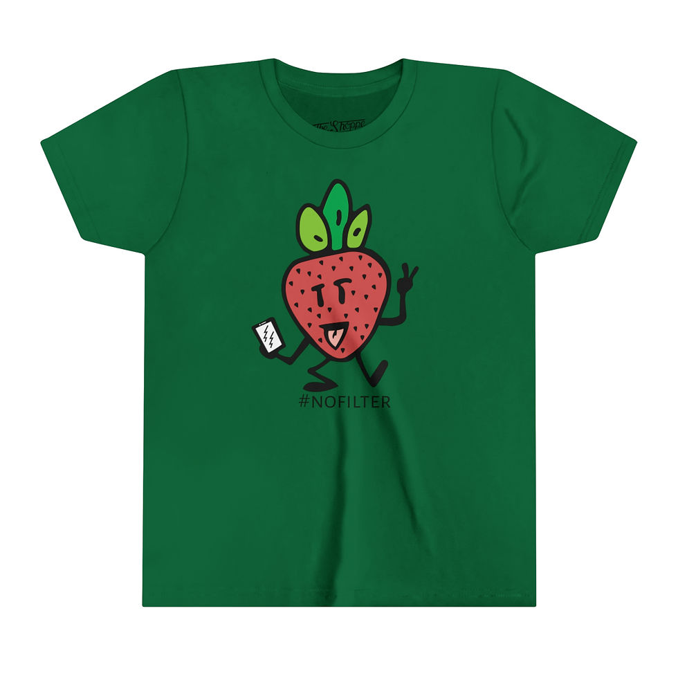 Thumbnail: Strawberry Selfie Youth Tee