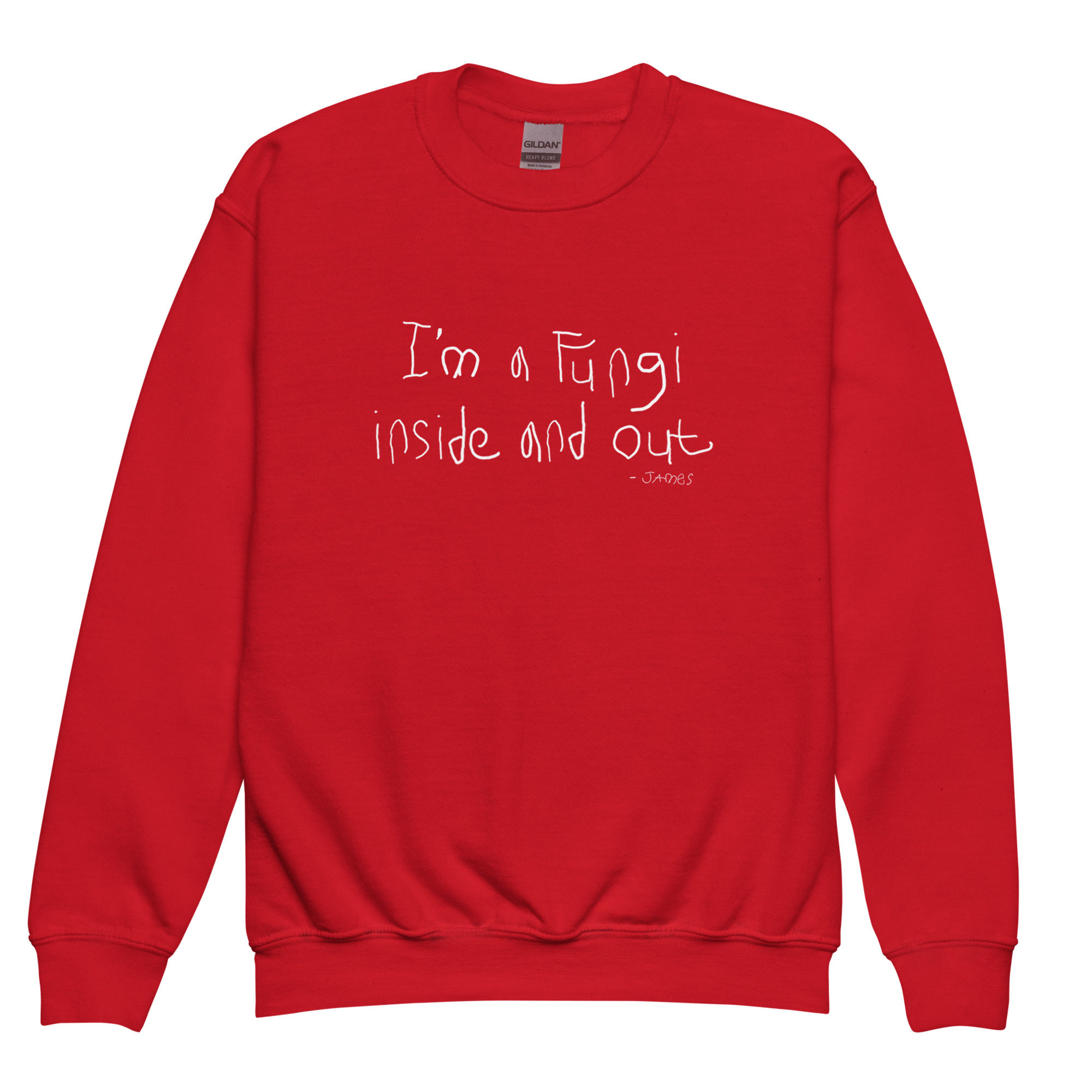 Youth crewneck sweatshirt | Fungi in & out