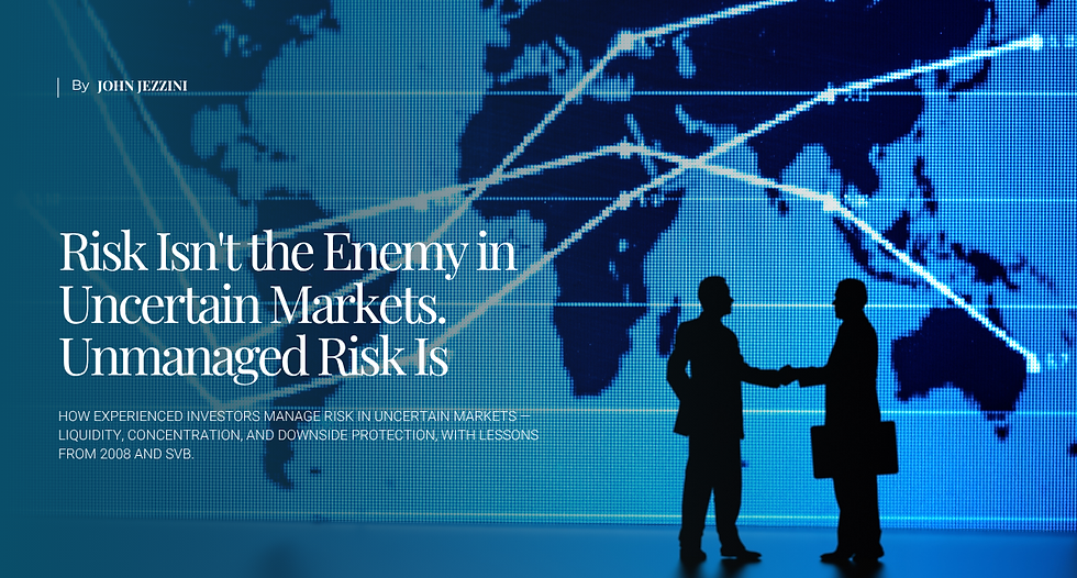 Manage Risk in Uncertain Markets | John Jezzini