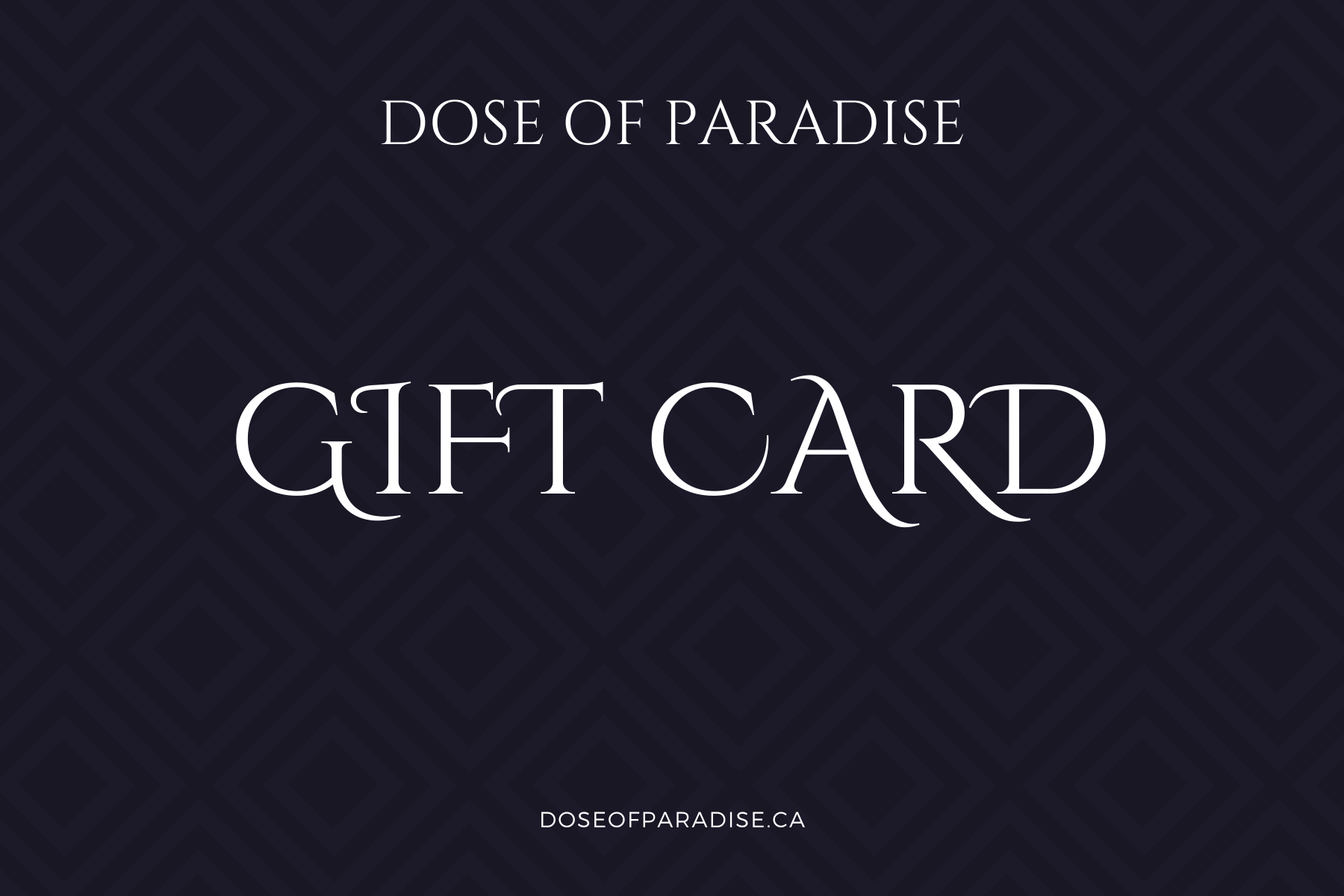 Gift Card Dose of Paradise