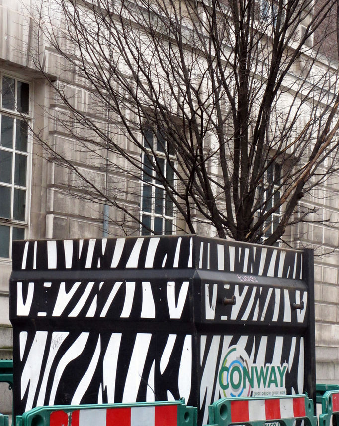 Lines and dots on way to work