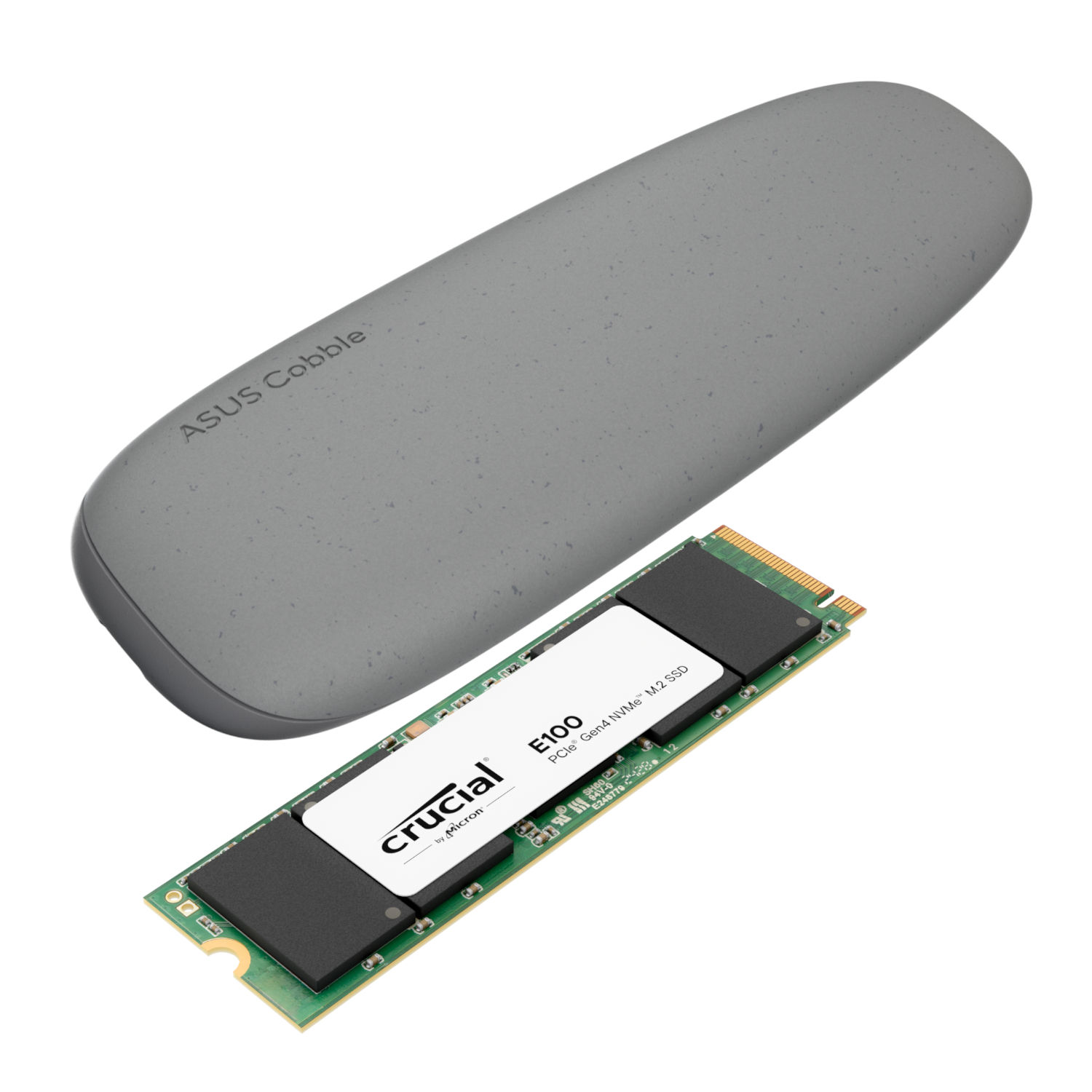 ASUS Cobble + Crucial E100 2TB NVMe Bundle - Grey