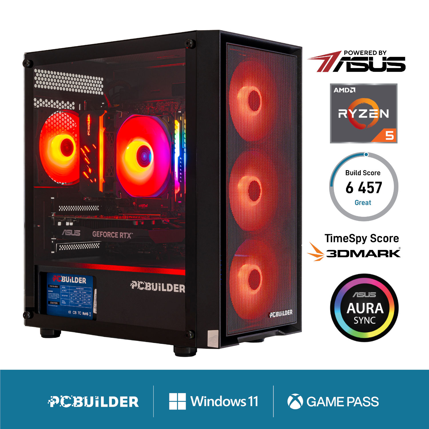 PCBuilder Ryzen 5 5600XT SENTINEL Windows 11 PC