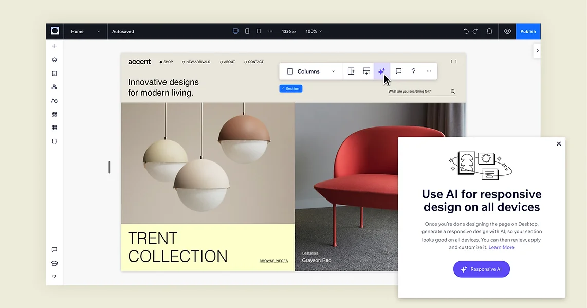 Wix Studio with Brandcodax