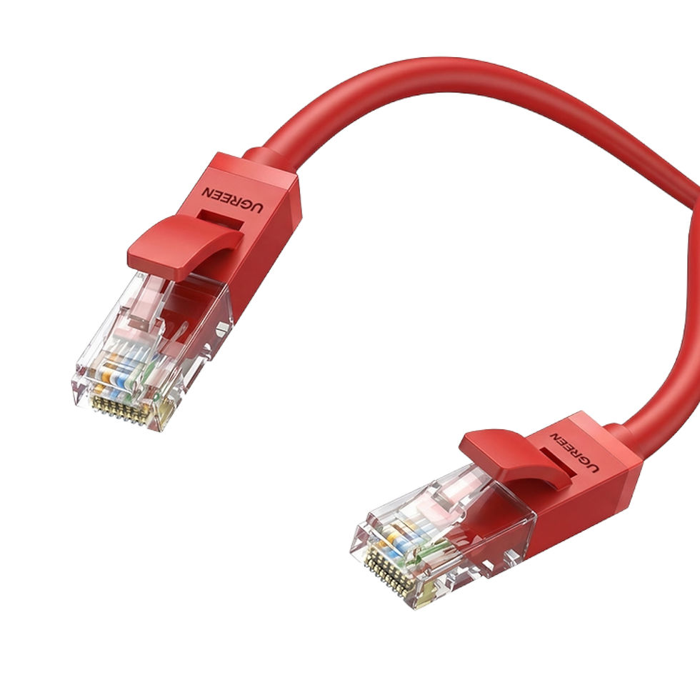 Thumbnail: UGREEN RJ45 CAT6 Ethernet 0.5m LAN Network Cable -Red (1Gbps, 250MHz)