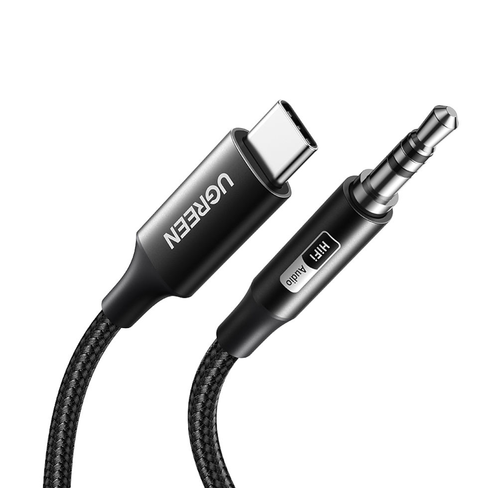 Thumbnail: UGREEN USB-C to 3.5mm AUX Audio Cable 1M - Black