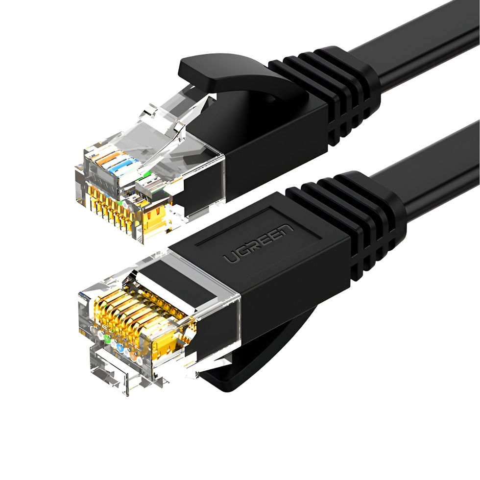Thumbnail: UGREEN NW102 Cat6 U/UTP Flat Ethernet Cable 1m - Black