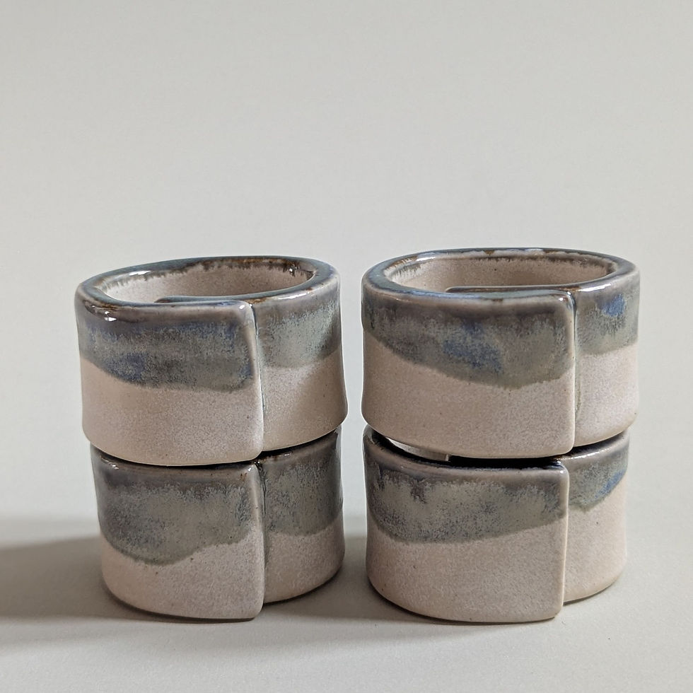 Thumbnail: Mountain grey napkin rings (pair)