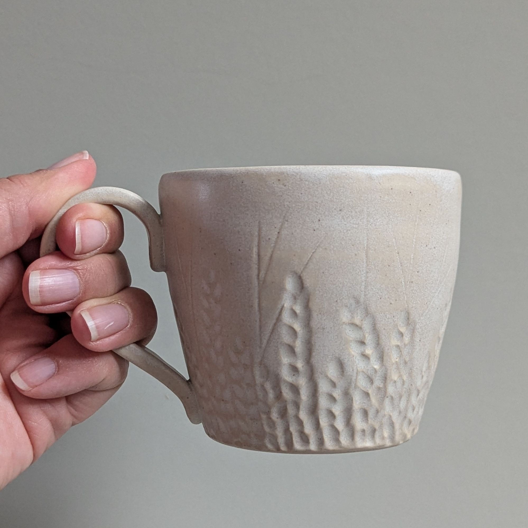 Harvest carved mug