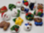 Finished Polymer Clay Christmas Charms