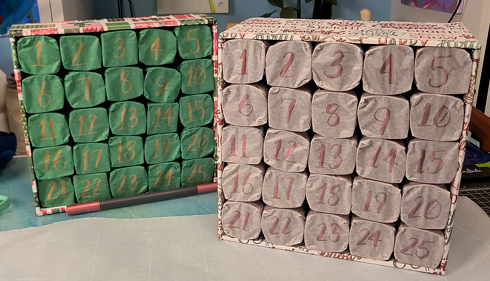 Finished DIY Advent Calendars