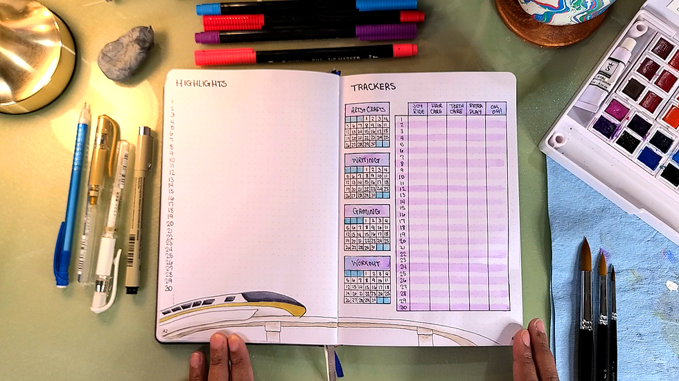 "Highlights" and "Trackers" Pages