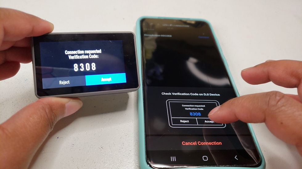 Confirmation Verification Code Onscreen Setup