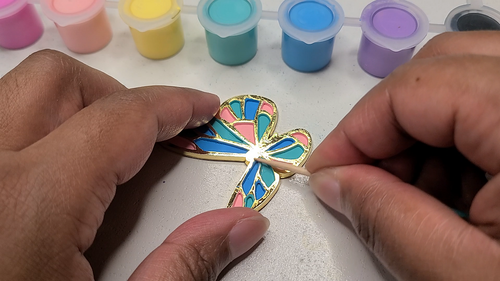 Scraping Dried Paint with a Toothpick
