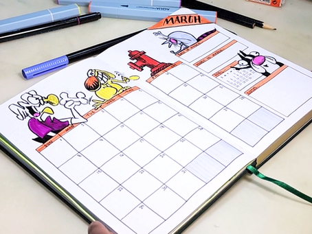 March Journal Design ft. Mother Goose & Grimm