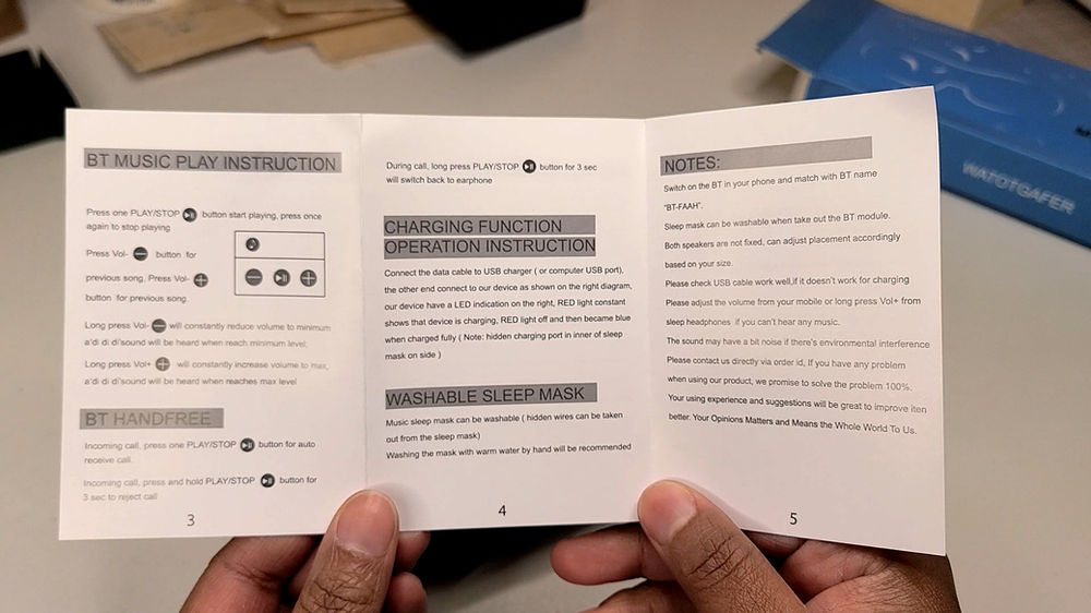 Watotgafer Music Sleep Mask