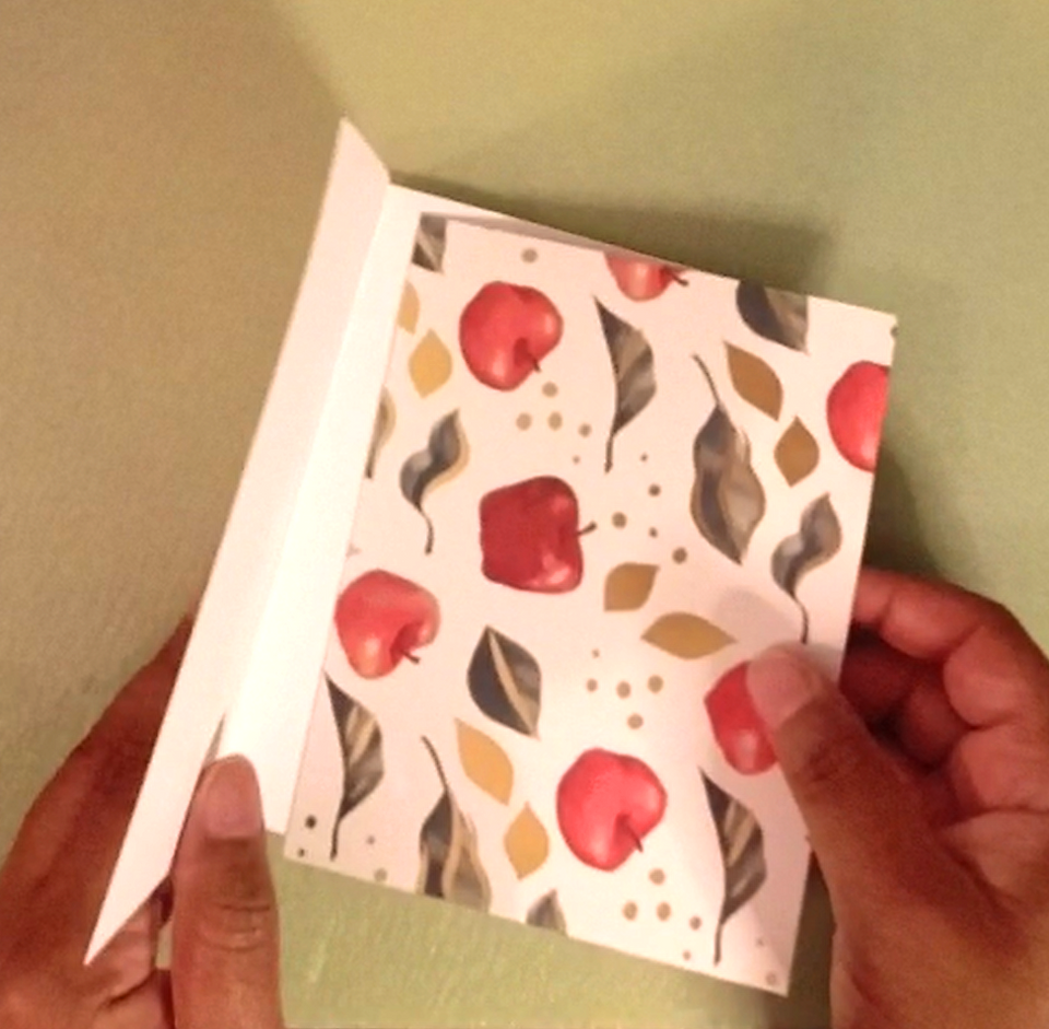 Placing Pattern Paper Insert