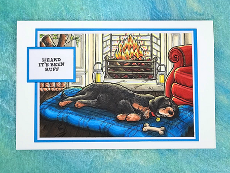 Coloring Page Greeting Card