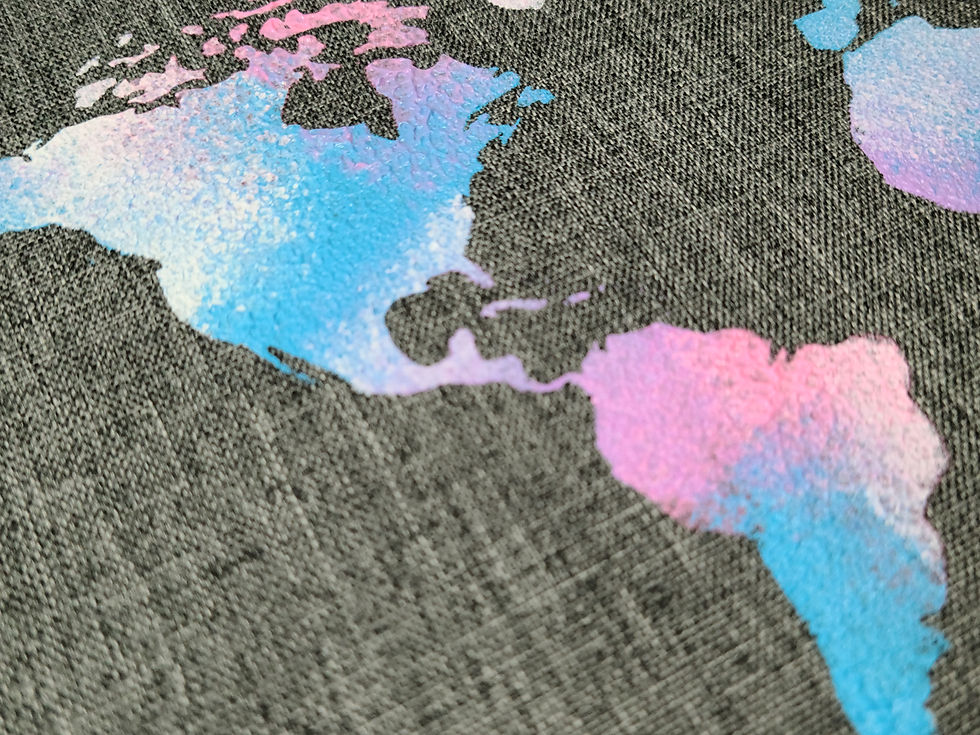 Closeup of Painted Design