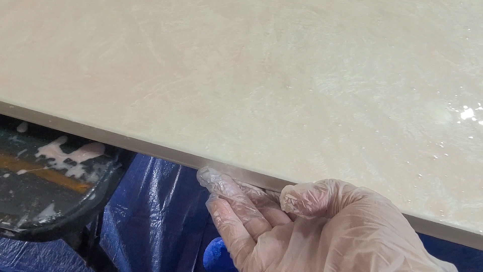 Wiping Bottom Edge of Board