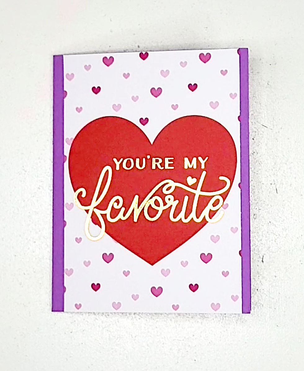 "You're My Favorite" Card