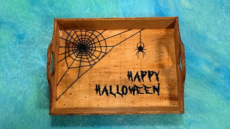 Laser Engraved Wood Tray