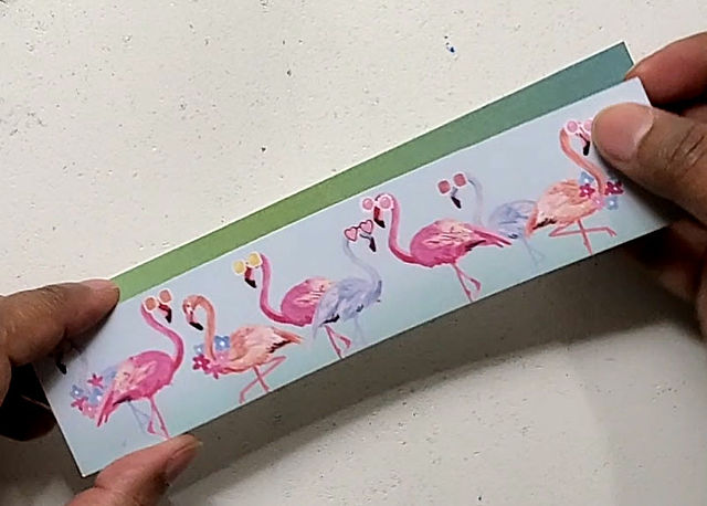 Flamingos Over Gradient Sheet