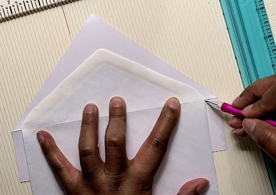 Pencil Marking Envelope Edge