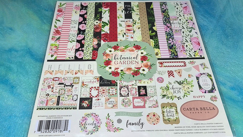 Carta Bella Paper Co. "Botanical Garden" Paper Pack