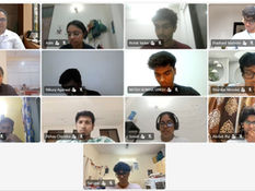 A group screenshot of IIT students participating in the Sakura Japanese language and culture online course conducted by Experience Japan.