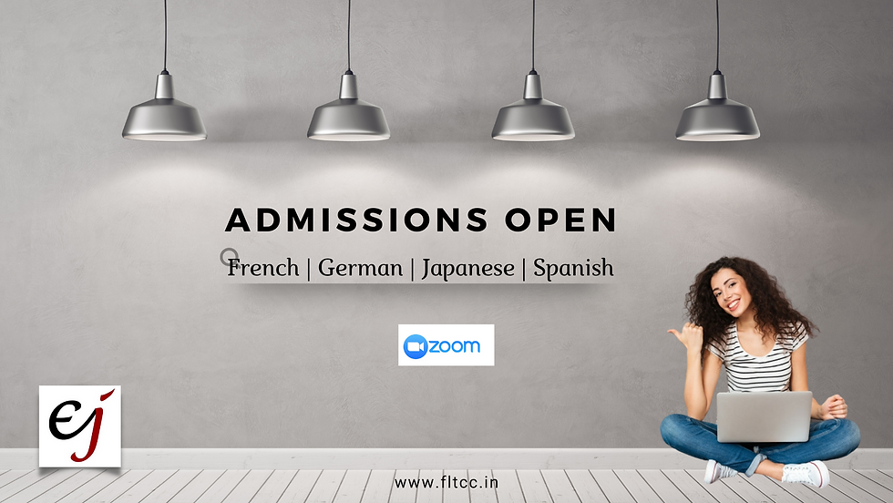 Admissions Open - French & Japanese Online Classes